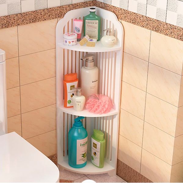 Kệ Góc Tường 3 Tầng GAPI Màu Trắng Ngà - IG121