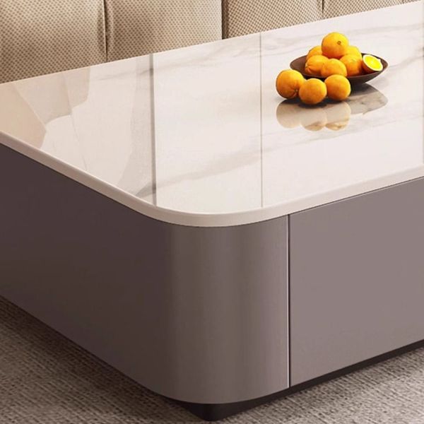 Bàn Trà Sofa Mặt Đá  Bọc Da – Sang Trọng, Hiện Đại - GM167 - Hết hàng