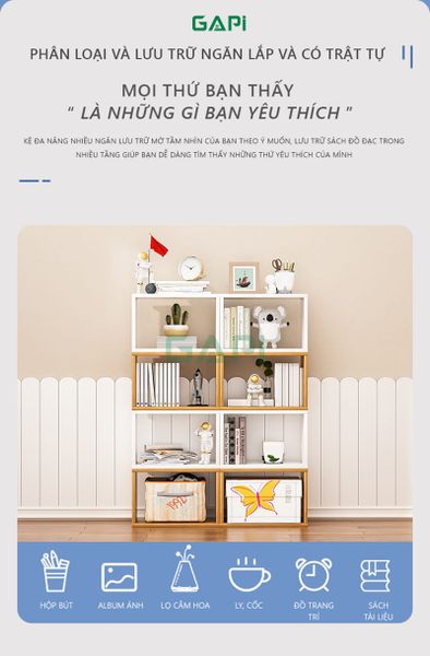 Kệ Sách 1 Tầng Đa Năng - GP252