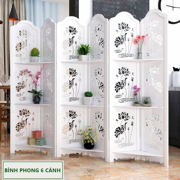 [Giảm giá 60%] Bình Phong Hoa Sen Có Kệ GAPI - IG478