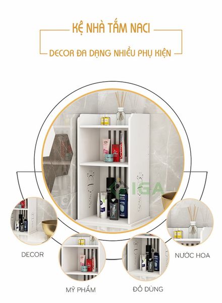 [Giảm giá 60%] Kệ Đứng Hoa Văn Hươu Đa Năng, Trang Nhã, Tiện Lợi - IG396