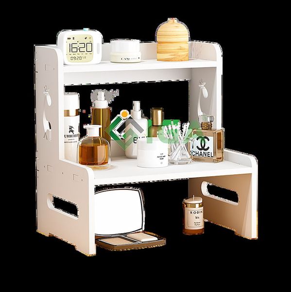 Kệ Đồ Để Bàn Nhỏ Gọn Màu Trắng Tối Giản GAPI - IG408