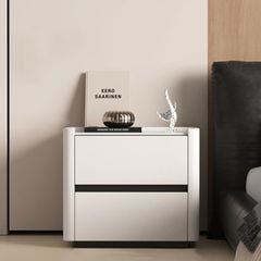 Tab đầu giường bọc da cao cấp 2 ngăn kéo tiện dụng - GM153