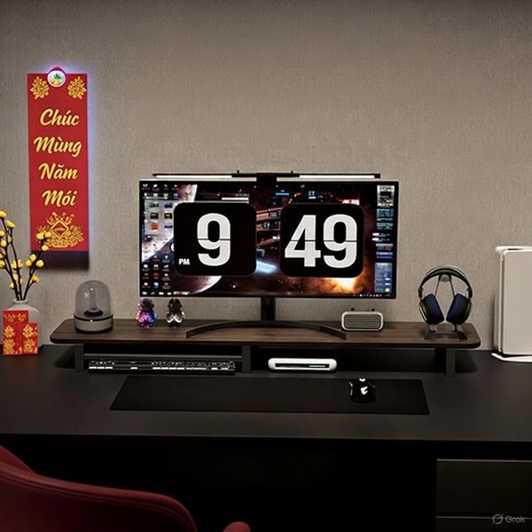 Kệ Màn Hình Có Ngăn Tủ GAPI - GA35