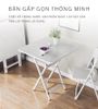 Bàn Ăn Thông Minh MDF Chân Sắt Gấp Gọn Tiện Lợi, Hiện Đại GAPI - GM125