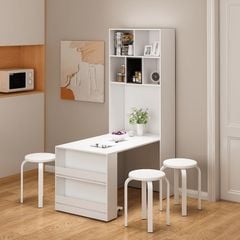 Bàn Ăn Thông Minh Kết Hợp Tủ Trắng GAPI - GP308