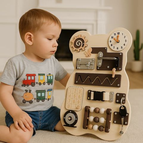 Bảng Đồ Chơi Giáo Dục Thông Minh Cho Bé Gỗ Polywood Cao Cấp GAPI - TOY10