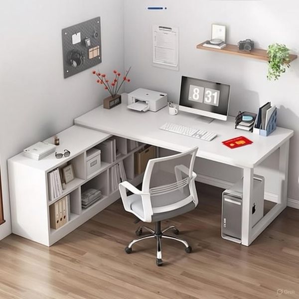 Bàn Làm Việc Thông Minh Gỗ MDF kết hợp Kệ Sách Đa Năng GAPI - GM131