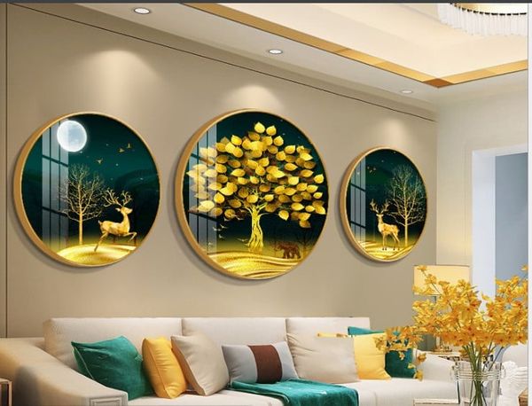 [Giảm giá 60%] Tranh đơn tròn D60 GD-O