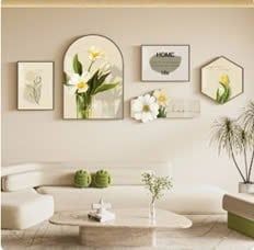 Tranh bộ dán tường bộ 5 tấm - GD-Z.01