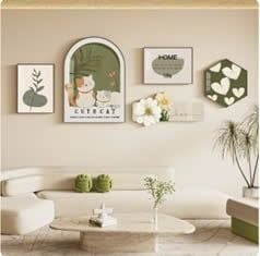 Tranh bộ dán tường bộ 5 tấm - GD-Z.04