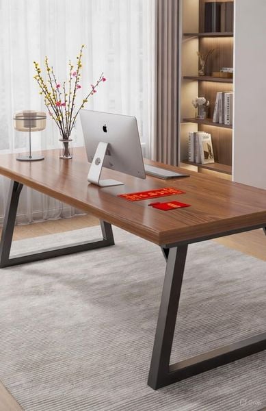 Bàn Làm Việc Gỗ MDF Khung Chân Sắt Hiện Đại, Sang Trọng GAPI - GM121