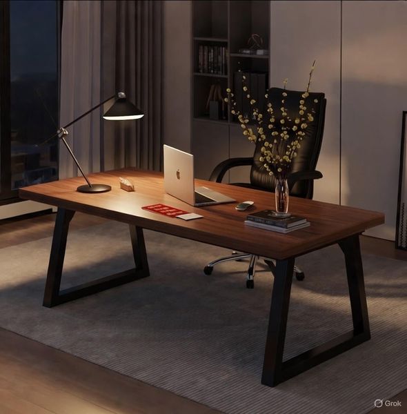 Bàn Làm Việc Gỗ MDF Khung Chân Sắt Hiện Đại, Sang Trọng GAPI - GM121