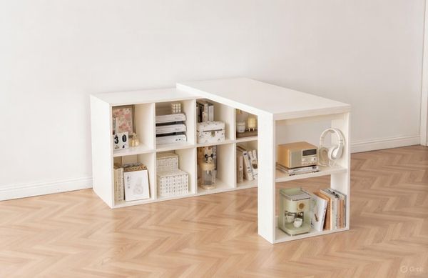 Bàn Làm Việc Đa Năng Tích Hợp Tủ Đựng Đồ Kèm Kệ Sách Hiện Đại - GP368