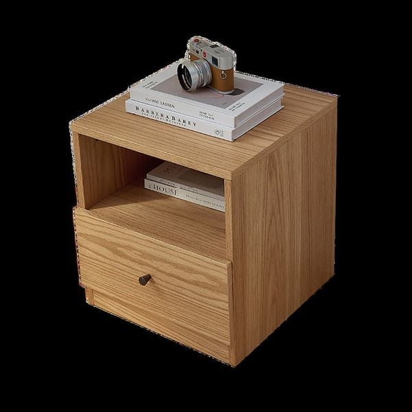 Tủ đầu giường gỗ công nghiệp 1 ngăn kéo và 1 hộc mở tiện lợi - GP343