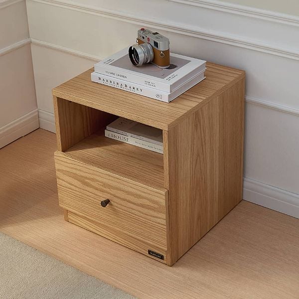 Tủ đầu giường gỗ công nghiệp 1 ngăn kéo và 1 hộc mở tiện lợi - GP343