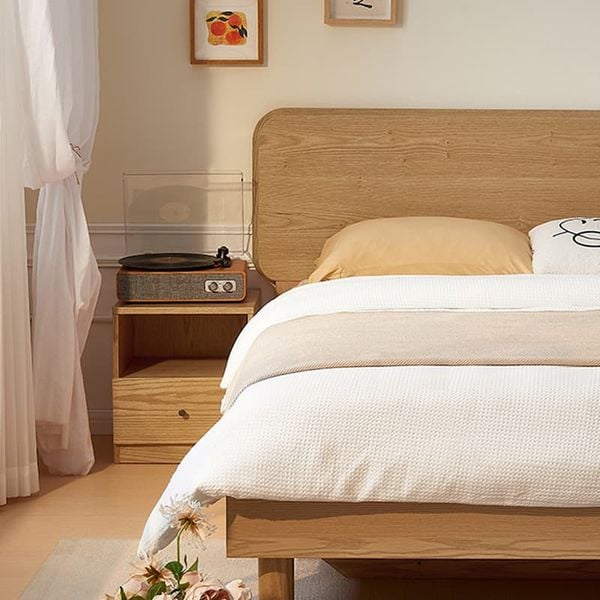 Tủ đầu giường gỗ công nghiệp 1 ngăn kéo và 1 hộc mở tiện lợi - GP343