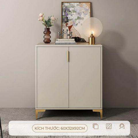 Tủ giày cánh mở full trắng - GP387