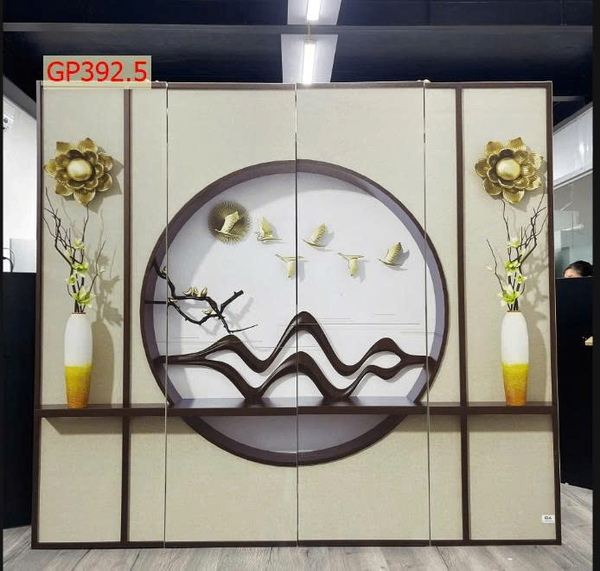 Bộ Bình phong 4 tấm in vải canvas GP392.5.V2