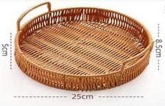 Khay hình tròn để bàn có tay cầm 28x5 PR05