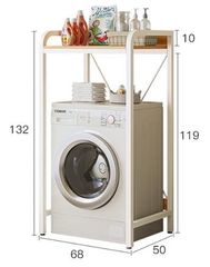 Kệ máy giặt khung trắng-vân gỗ GM115.13