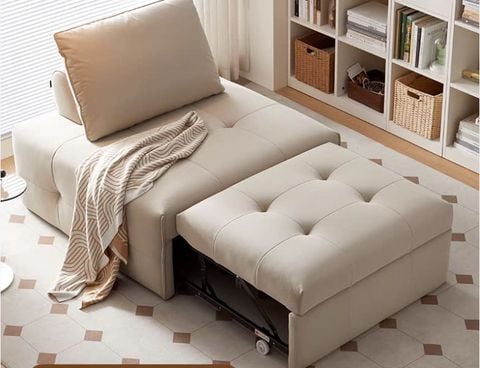 GIƯỜNG SOFA THÔNG MINH TRẮNG DA GC40.01