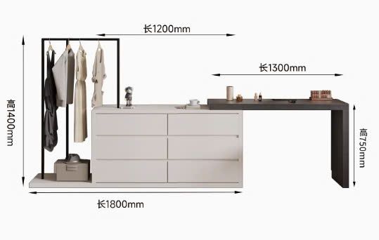 Bàn trang điểm khung đen GM217B.2