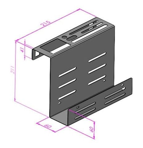Giá để dao nhà bếp đen GM204C.2