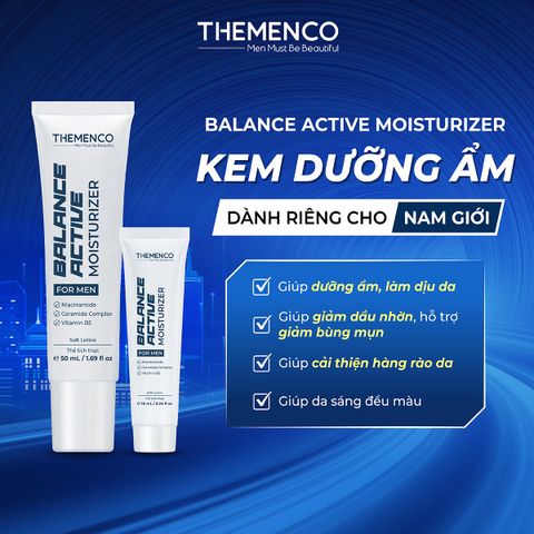 KEM DƯỠNG ẨM PHÙ HỢP DA DẦU MỤN, NHẠY CẢM, KHÔ YẾU DÀNH CHO NAM GIỚI BALANCE ACTIVE MOISTURIZER