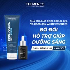 Combo Hỗ Trợ Giúp Dưỡng Sáng The Menco Recomen White Essences 30ml và Sữa Rửa Mặt Cool Facial Gel 120ml - Tặng kem dưỡng 10ml