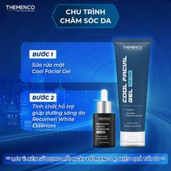 Combo Hỗ Trợ Giúp Dưỡng Sáng The Menco Recomen White Essences 30ml và Sữa Rửa Mặt Cool Facial Gel 120ml - Tặng kem dưỡng 10ml