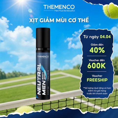 Xịt giảm mùi cơ thể không mùi dành cho Nam giới Neutral Men Body Spray 50ml Themenco