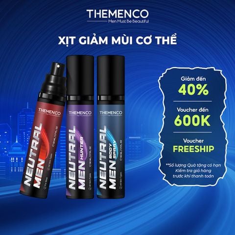 Xịt giảm mùi cơ thể dành cho Nam giới Neutral Men Themenco 50ml