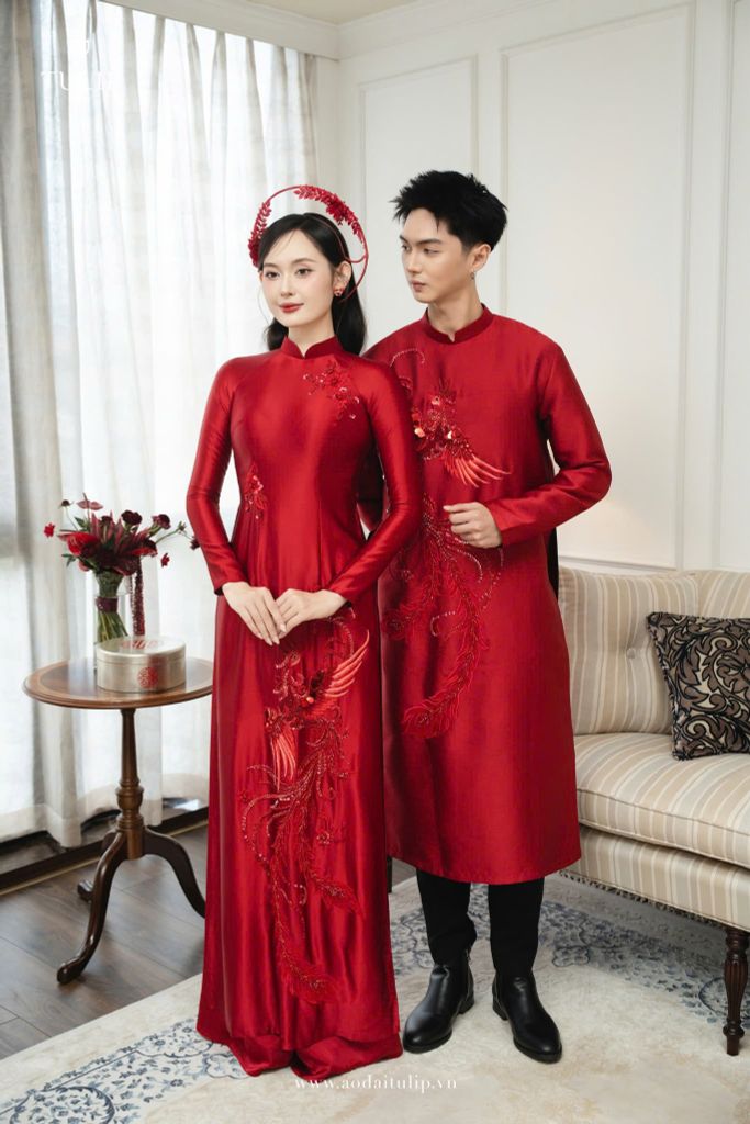 ÁO DÀI CƯỚI | PHỤNG HỶ