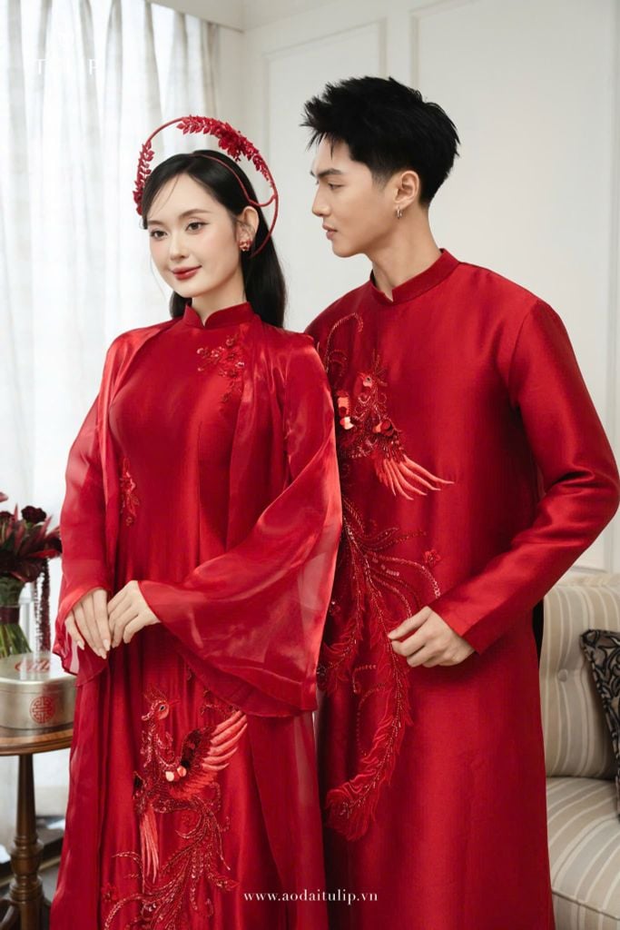 ÁO DÀI CƯỚI | PHỤNG HỶ