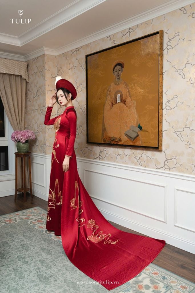 ÁO DÀI CƯỚI | PHƯỢNG HOÀNG KIM BẢO