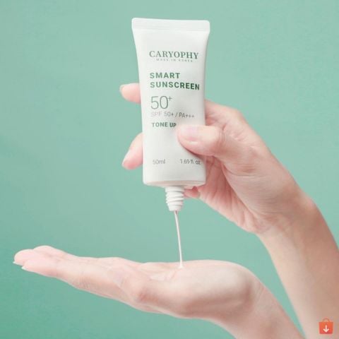 Kem chống nắng Caryophy Smart Sunscreen Tone Up ngừa mụn nâng tông bảo vệ da SPF50+/PA+++ 50ml