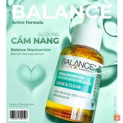 Serum Ngừa Mụn Mờ Thâm Balance Active Formula Niacinamide 15% Blemish Recovery 30ml