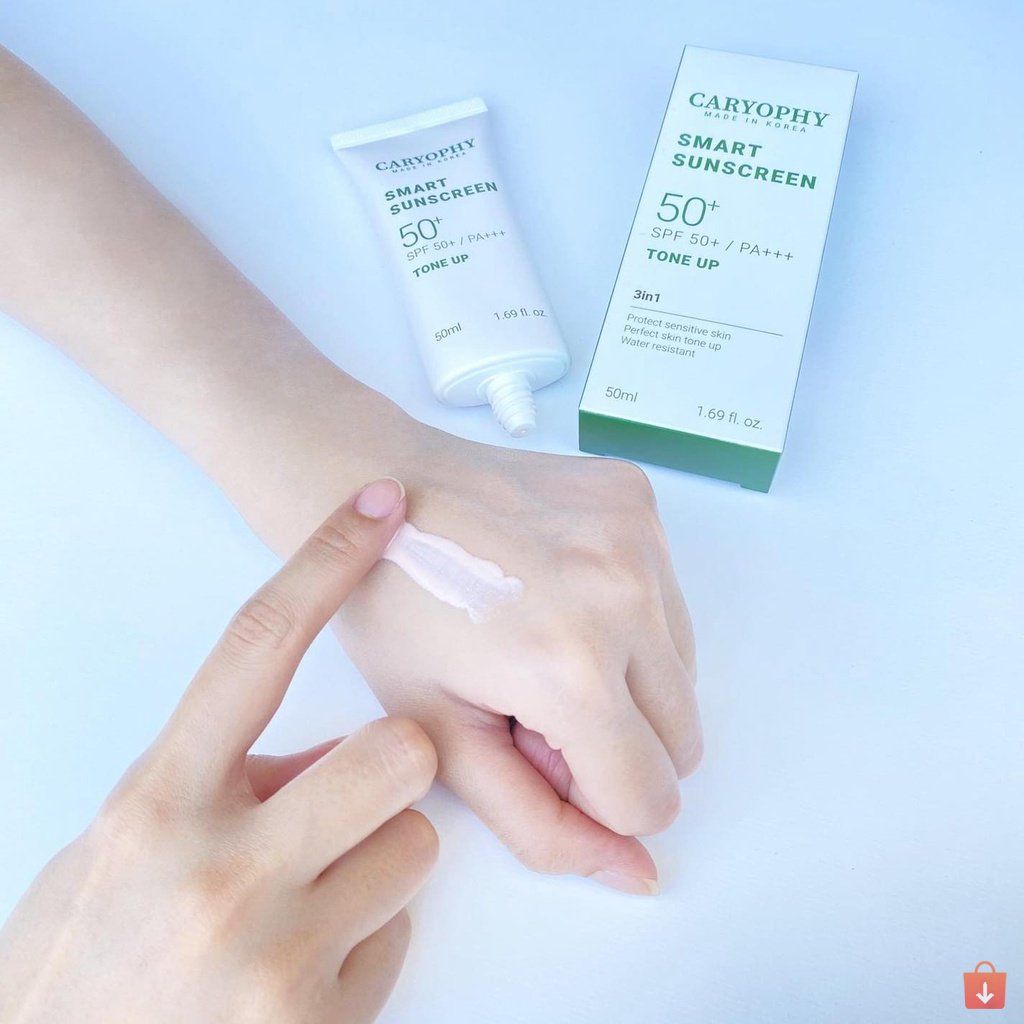 Kem chống nắng Caryophy Smart Sunscreen Tone Up ngừa mụn nâng tông bảo vệ da SPF50+/PA+++ 50ml