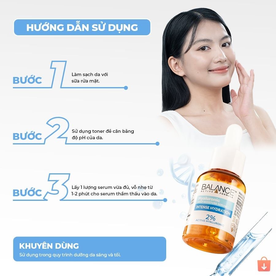 Serum Cấp Nước Dưỡng Ẩm Balance Active Formula /Hyaluronic Deep Moisturizing 30ml