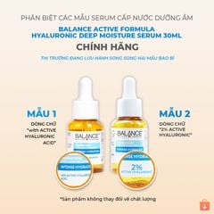 Serum Cấp Nước Dưỡng Ẩm Balance Active Formula /Hyaluronic Deep Moisturizing 30ml