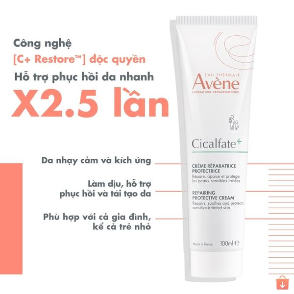 Kem Dưỡng Avene Cicalfate+ Repairing Protective Cream 100ml