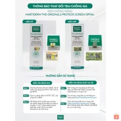 Kem Chống Nắng MartiDerm Phổ Rộng Ngừa Lão Hóa MartiDerm The Originals Proteos Screen SPF50+ (40ml)