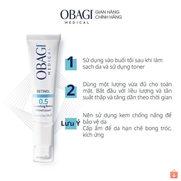 Kem Chống Lão Hóa & Tái Tạo Da Obagi 360 Retinol 0.5 28g
