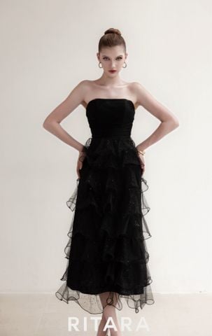  Tulle Black Dress 