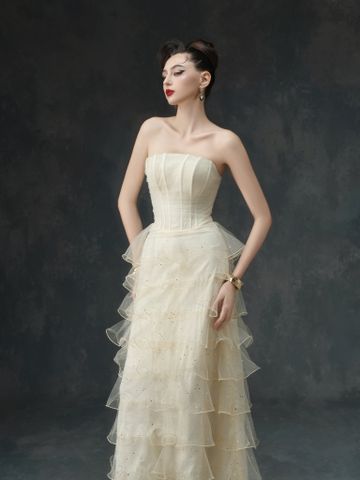  Tulle Gold Dress - Gold 