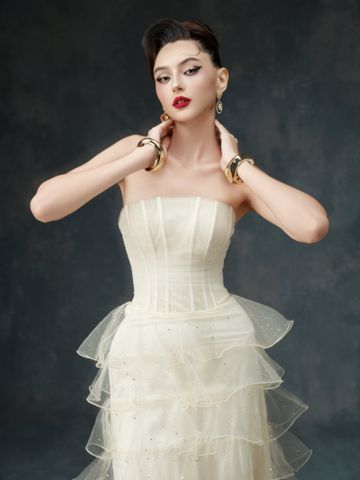  Tulle Gold Dress - Gold 