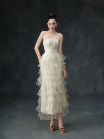  Tulle Gold Dress - Gold 