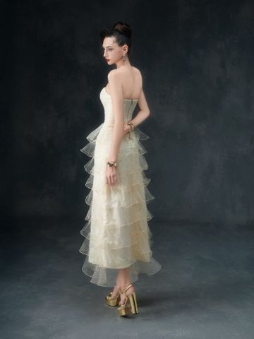  Tulle Gold Dress - Gold 