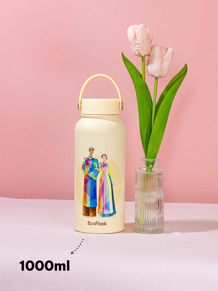 Set quà tặng túi EcoFlask - Áo dài Tứ Thân